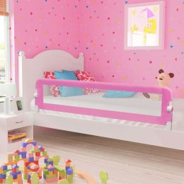  Barierka do łóżeczka dziecięcego, różowa, 180x42 cm, poliester Lumarko!