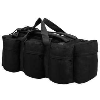  Torba wojskowa 3w1, worek w stylu militarnym, 120 L, czarna Lumarko!