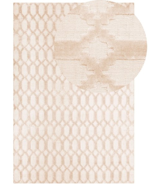 Dywan wiskozowy 140 x 200 cm niebieski CIZRE