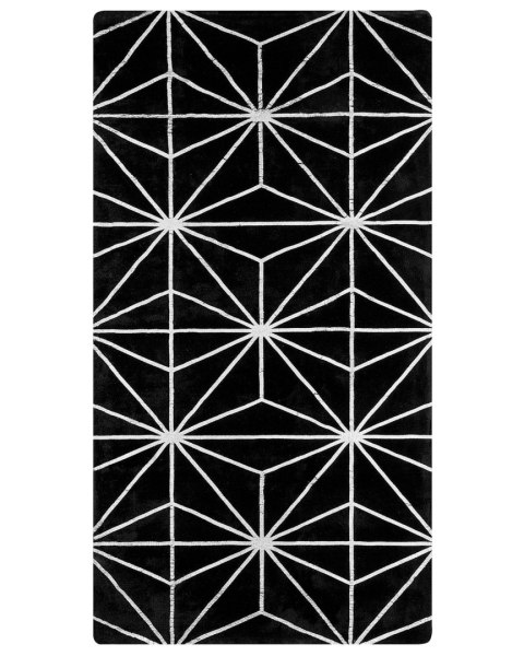 Dywan z wiskozy 140 x 200 cm czarny SIBEL