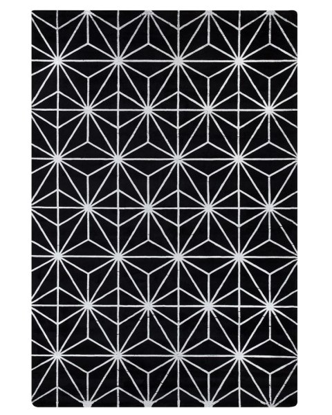 Dywan z wiskozy 140 x 200 cm czarny SIBEL