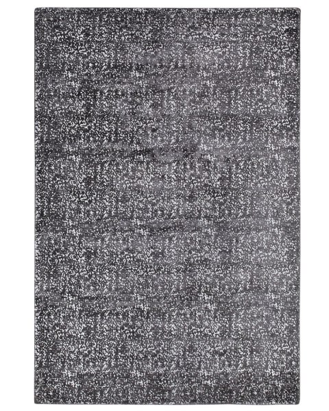 Dywan z wiskozy 160 x 230 cm szaro-srebrny ESEL