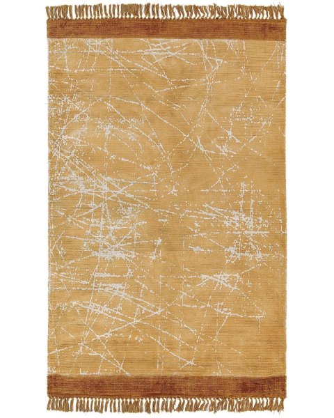 Dywan z wiskozy 160 x 230 cm szary HANLI