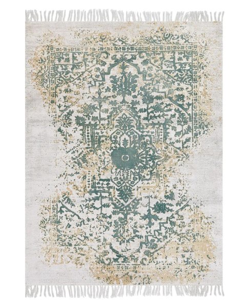 Dywan z wiskozy 80 x 150 cm żółto-beżowy BOYALI