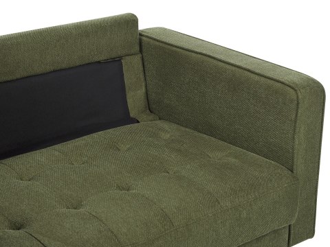 Komplet wypoczynkowy 3-osobowy zielony NURMO