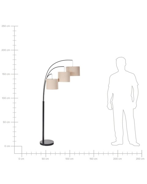Lampa podłogowa CARONI Len Beżowy