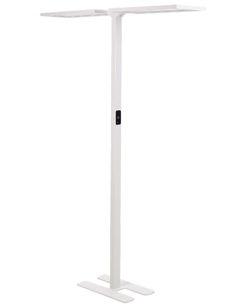 Lampa podłogowa LED metalowa czarna SCULPTOR