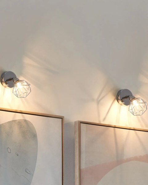 Lampa spot 4-punktowa metalowa czarna ERMA
