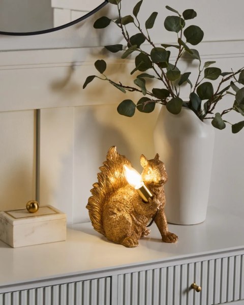 Lampa stołowa MENA Metal Złoty