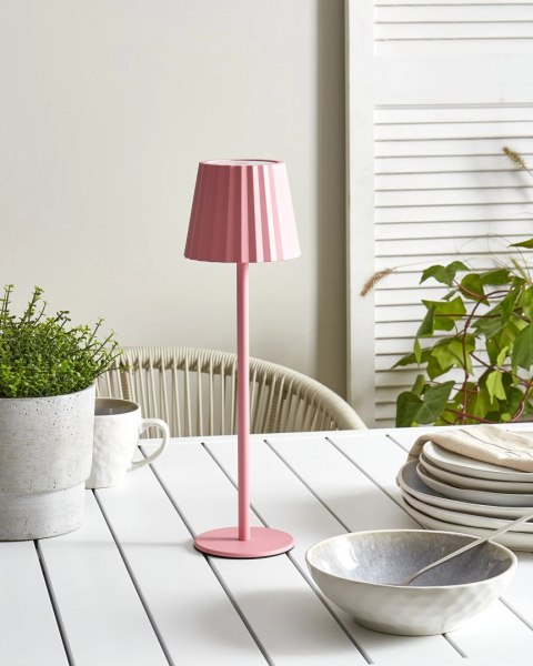 Lampa stołowa POMBEIRO Metal Pastelowy róż