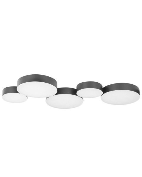 Lampa sufitowa LED 5-punktowa metalowa złota LUGA