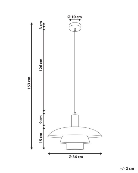 Lampa wisząca HILBA Metal Biały