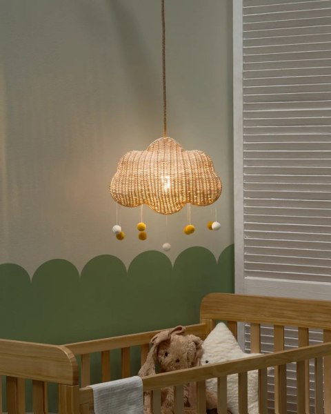 Lampa wisząca Księżyc ORCHON Rattan Naturalny