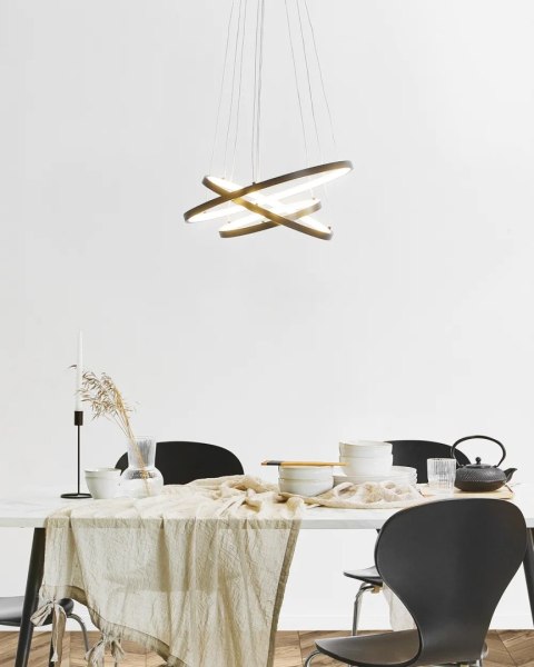Lampa wisząca TOBINS Szkło Czarny