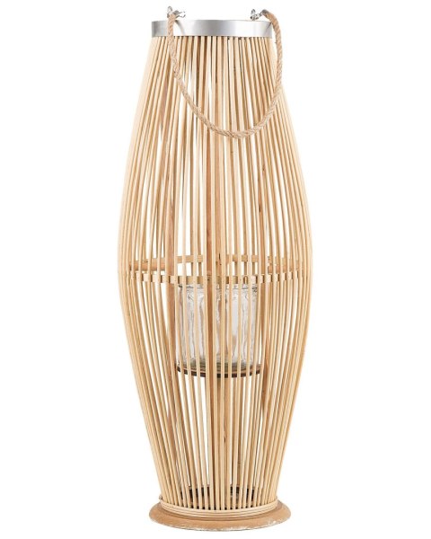 Lampion TAHITI Drewno 72 cm Czarny