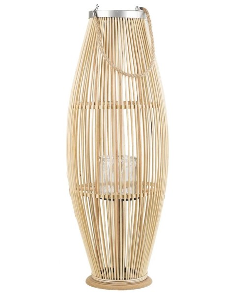 Lampion TAHITI Drewno 72 cm Czarny