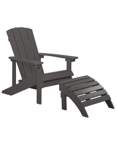 Ławka ogrodowa ADIRONDACK 125 cm Ciemnoszary