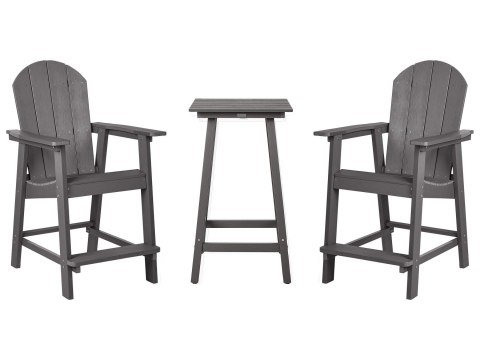 Ławka ogrodowa ADIRONDACK 125 cm Ciemnoszary