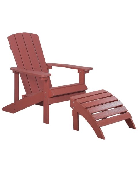 Ławka ogrodowa ADIRONDACK 125 cm Czerwony