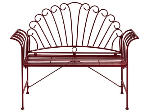 Ławka ogrodowa CAVINIA 125 cm Metal Różowy