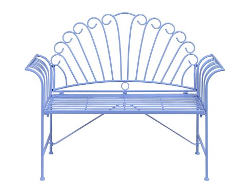 Ławka ogrodowa CAVINIA 125 cm Metal Różowy