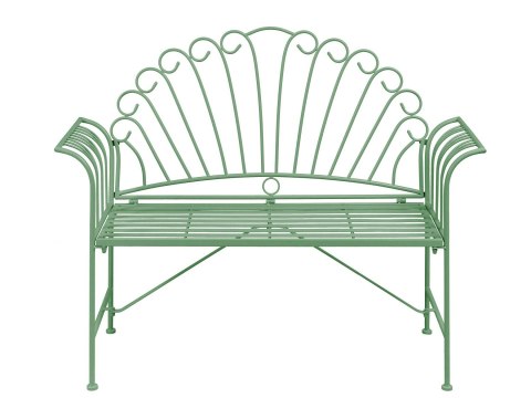 Ławka ogrodowa CAVINIA 125 cm Metal Różowy