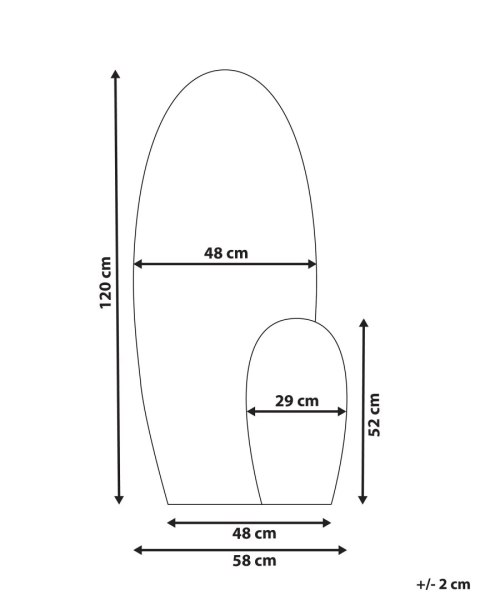 Lustro ścienne 120 cm Czarny VIERZON