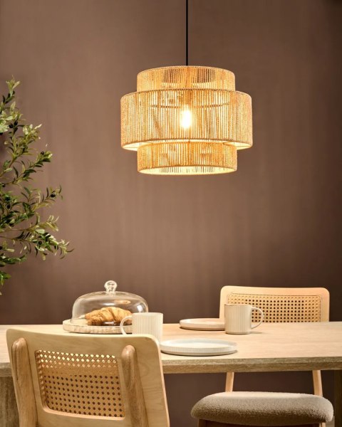 Lustro ścienne 74 cm Jasne drewno IGUALA