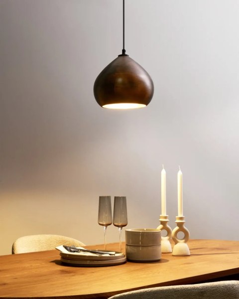 Lustro ścienne BLOSVILLE 58 cm 164 cm Drewno jodłowe Brązowy