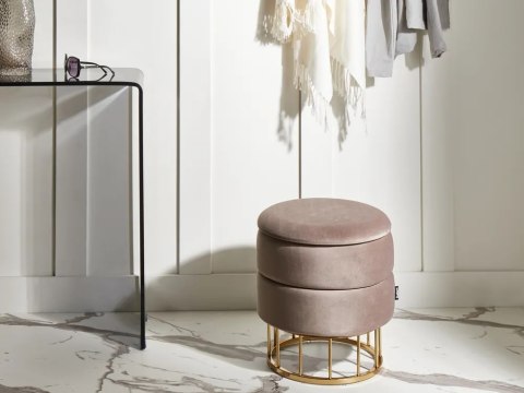 Lustro ścienne CASSIS 60 cm 90 cm Złoty