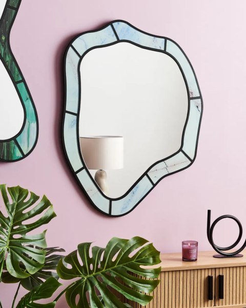 Lustro ścienne CHANU 44 cm 104 cm Jasnobrązowy