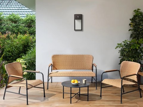 Lustro ścienne MOULINS 50 cm 55 cm Metal Czarny