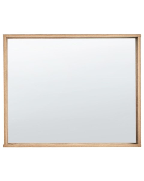 Lustro ścienne ROSELL 60 cm 60 cm MDF Jasnobrązowy