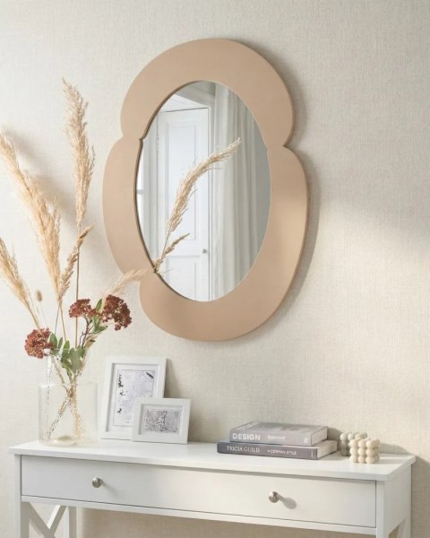 Lustro ścienne rattanowe 53 x 143 cm jasne NEVERS