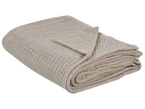 Narzuta na łóżko bawełniana 200 x 220 cm różowa CHAGYL