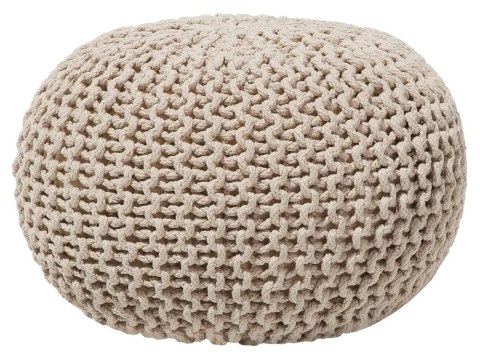 Poduszka podłogowa bawełniana ⌀ 50 cm biała OULAD