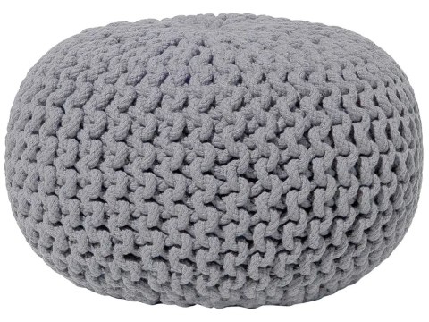 Poduszka podłogowa bawełniana ⌀ 50 cm biała OULAD