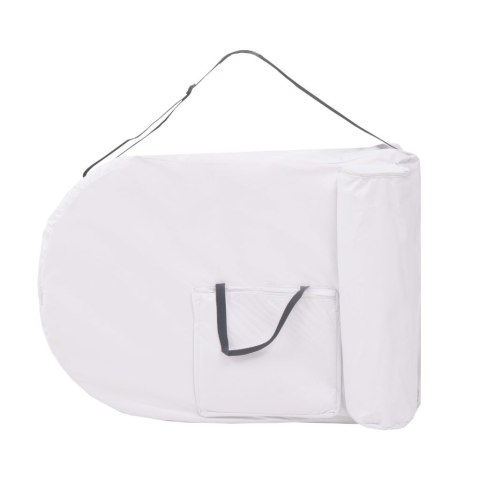  Składany stół do masażu z 2 wałkami, grubość 10 cm, biały Lumarko!