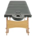  Stół do masażu z 4 strefami, drewniana rama, antracyt, 186x68cm Lumarko!