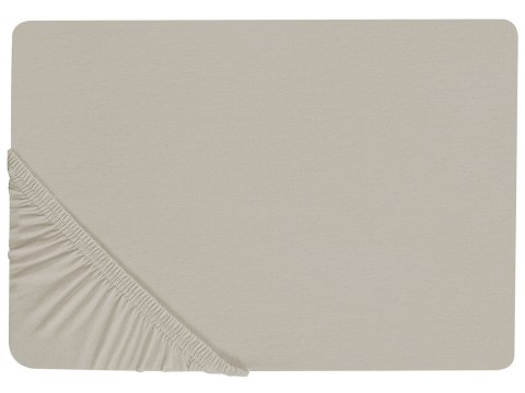Prześcieradło z gumką JANBU Bawełna 200x200 cm Ciemnoszary