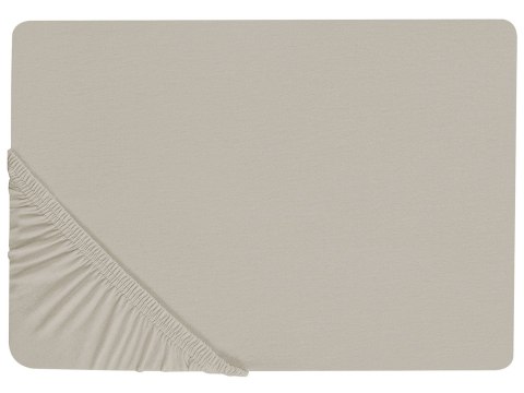 Prześcieradło z gumką JANBU Bawełna 90x200 cm Zielony