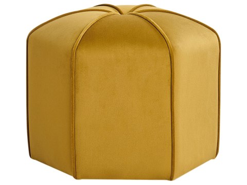 Puf lniany ⌀ 45 cm beżowy WISHEK