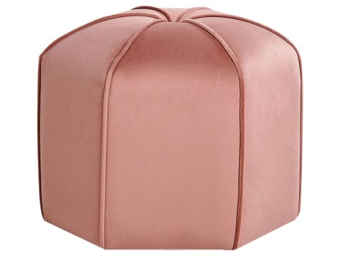 Puf welurowy ⌀ 45 cm żółty WISHEK