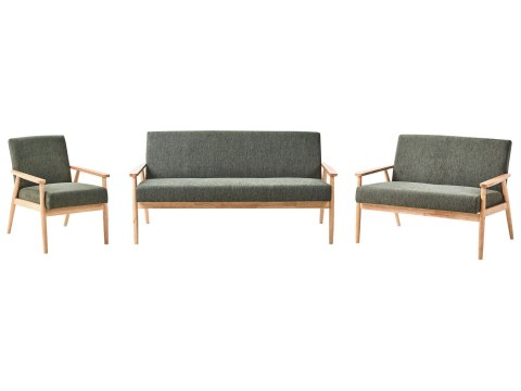 Sofa dla 2 osób ESRUM Jasny brąz/ zielony