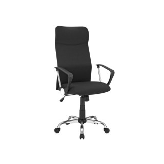 Ergonomiczne krzesło biurowe z wyściełanym siedziskiem czarne