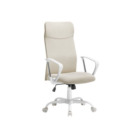 Ergonomiczne krzesło biurowe z wyściełanym siedziskiem szare
