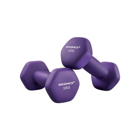 18 zestaw 2 hantli Hantle gimnastyczne winylowe 2 x 1,5 kg SYL63OG, pomarańczowe, 7 x 15 cm