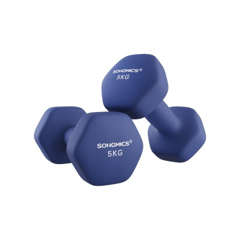 18 zestaw 2 hantli Hantle gimnastyczne winylowe 2 x 1,5 kg SYL63OG, pomarańczowe, 7 x 15 cm