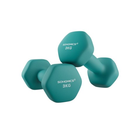 Hantle sześciokątne 2 x 1,5 kg z powłoką neoprenową niebieskie
