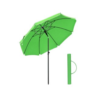 Parasol plażowy z ochroną UV UPF 50+ ośmiokątny ciemnoszary